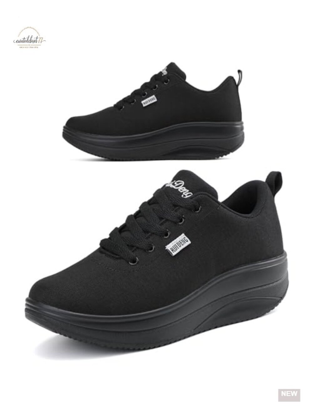 Women's Platform Sneakers Slip Resistant Walking Shoes Comfortable Wedge